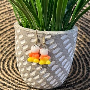 Candy Corn Gummy Bear 🐻 Earrings